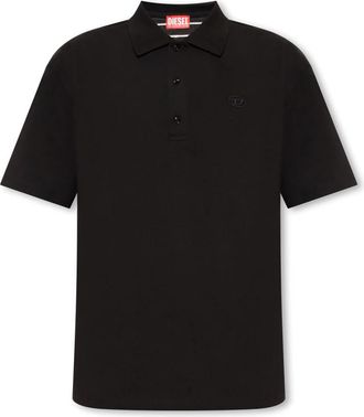 Diesel Polo Shirt - Heren - Polos - Zwart - 2XL - Katoen - Tops