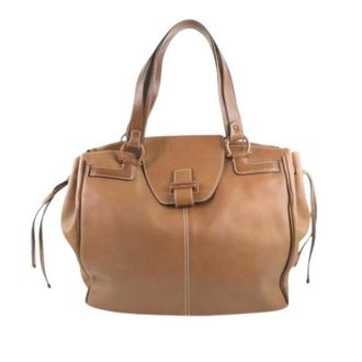 Ferragamo Pre-owned Handbags, female, Brown, Size: ONE SIZE Pre-owned Leather Tote