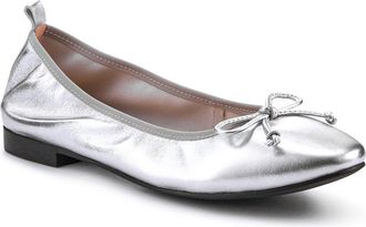 Jones Bootmaker Womens Opaline Bow-Detailed Leather Pumps - Silver - Size UK 6