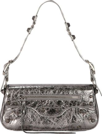 Balenciaga Small Metallized Le Cagole Leather Sling Shoulder Bag