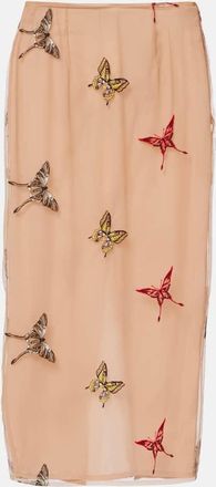 Blumarine Falda midi con apliques