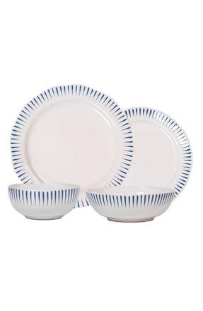 Juliska Sitio Stripe 4-Piece Place Setting in Delft Blue at Nordstrom