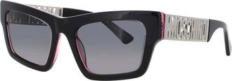 Moschino Ladies Grey Rectangular Sunglasses MOS171S4WC9O