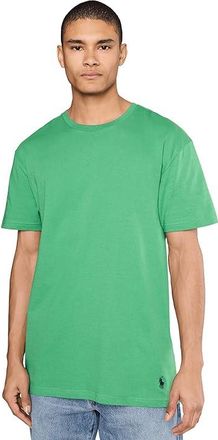 Polo Ralph Lauren Classic Fit Crew Undershirts Mens T Shirt White/Raft Green/Office Blue : 2XL, Cotton