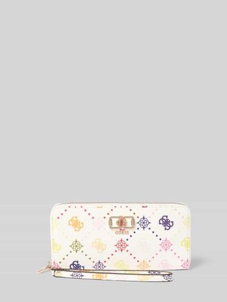 Guess Portemonnaie mit Label-Detail Modell EMELIE in Weiss, Gr&ouml;&szlig;e 1