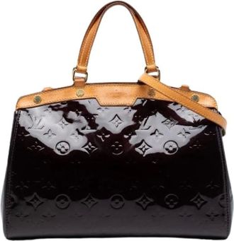 Louis Vuitton Pre-owned Handbags, female, Purple, Size: ONE SIZE Pre-owned Brea MM