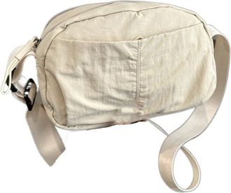 Generic Casual Nylon Cloth Shoulder Bag, Large Capacity Versatile Waist Pack Messenger Bag, Travel Sling Crossbody Handbags(Khaki)