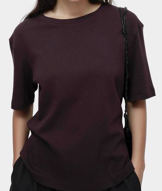 Mijeong Park Oversized T-Shirt In Dark Brown