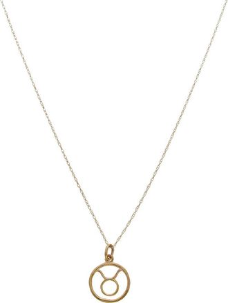 Italian Gold, Inc 10K Taurus Zodiac Pendant Necklace
