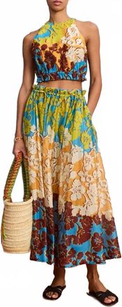 Alemais Splice Top In Floral Multicolor