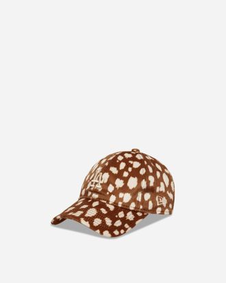 New Era LA Dodgers Animal Print 9TWENTY Adjustable Cap Dark Beige