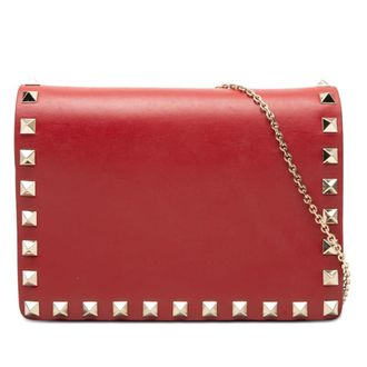 Valentino Pre-owned Valentino Leather Rockstud Chain Pouch Ladies 4N9FX1EZLFTJ1IDK