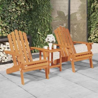 vidaXL Vidaxl - Sedie da Giardino Adirondack 2pz in Legno Massello di Acacia