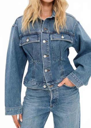 A Gold E Zyla Cinch Jacket In Cascade