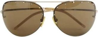 Dior Pre-owned Accessories, female, Brown, Size: ONE SIZE Pre-owned Metal Sunglasses