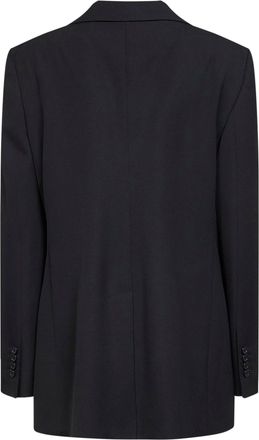Dolce & Gabbana Womens Black Wool Gabardine Jacket Virgin