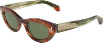 Ferragamo Zonnebrillen - Dames - Zonnebrillen - Groen - 49 MM - Accessoires