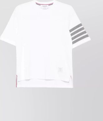 Thom Browne striped short-sleeve cotton t-shirt