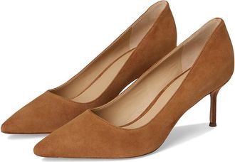 Veronica Beard Rita High Womens Heels Hazelwood Brown Suede : 9.5 M, Leather/Rubber