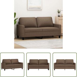 vidaXL vidaXL Divano marrone - Divano a 2 Posti Marrone 140 cm in Tessuto