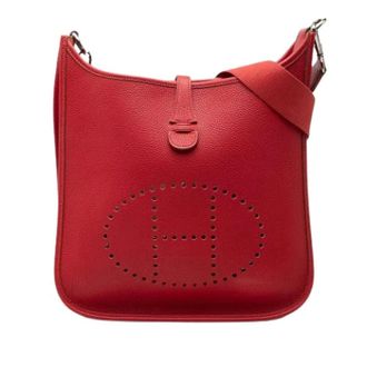 Herm&egrave;s Pre-owned Evelyne I PM - Dames - Pre-owned - Rood - Maat: ONE Size Leer