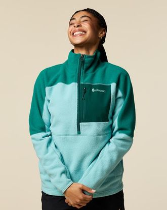 Cotopaxi Abrazo Fleece Half-Zip Jacket - Womens in Malachite And Tide Pool at Nordstrom, Size Xx-Small