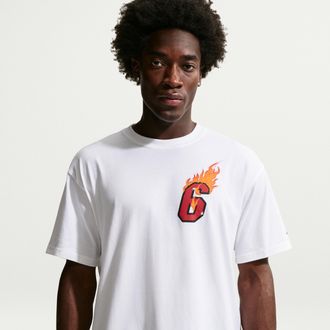 Nike LeBron Good Intentions Nike Mens Basketball T-Shirt in White | IH8566-100
