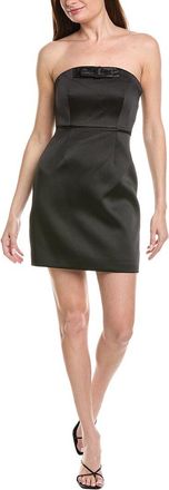 Milly Robin Duchess Satin Bow Mini Dress