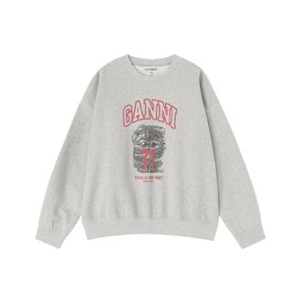 Ganni Donna, Felpe, Grigio, XS, new