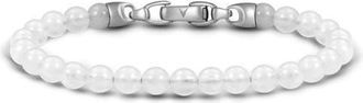 Vincero Spiritual Bead Birthstone Bracelet in April /Crystal Quartz at Nordstrom, Size 8.5