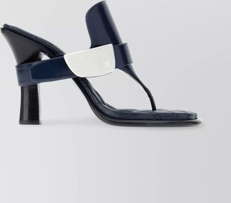 Burberry leather thong sandals