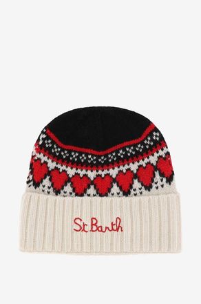 MC2 Saint Barth Strickmütze aus Wolle Viskose und Nylon Wengen
