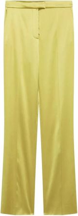 Valentino Garavani Pantalone - Dames - Wijde Broeken - Groen - S - Broeken