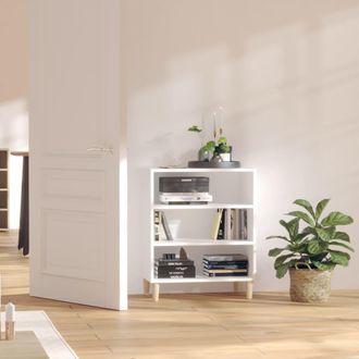 vidaXL Aparador De Madera Contrachapada Blanco 57x35x70 Cm Vidaxl