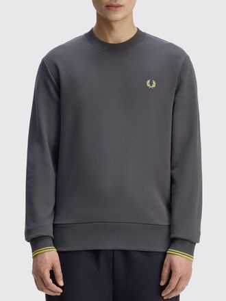 Fred Perry Felpa a girocollo in cotone con logo Fred Perry