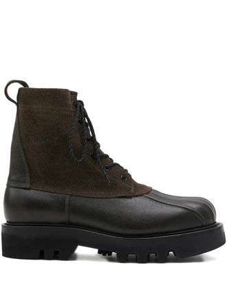 Paracia Stivali B-Type 02 stringati in pelle - Marrone