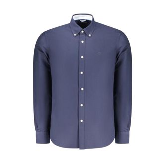 North Sails Katoenen shirt met klassiek design en comfortabele pasvorm - Heren - Casual Overhemden - Blauw - XL - Katoen - Overhemden