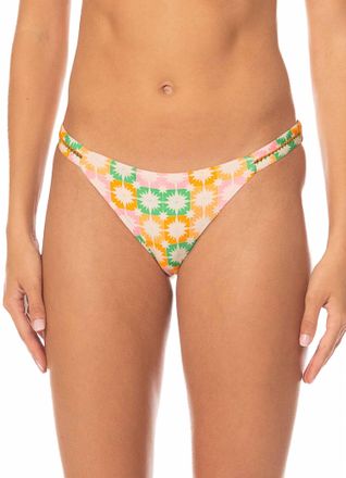Maaji Quinn Bikini Bottom In Tropical Tiles