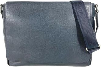 Louis Vuitton Pre-owned Cross Body Bags, male, Blue, Size: ONE SIZE Pre-owned Vintage Leather Cross Body Bag