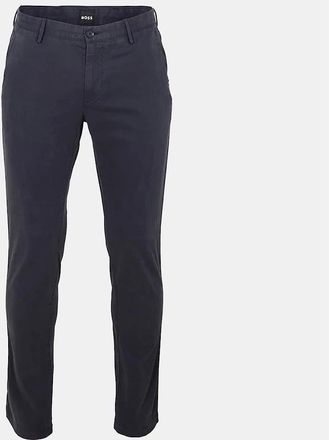 HUGO BOSS Mens Rice3 Solid Patterned Straight Chinos - Navy - Size: 38W r