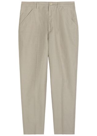 Brunello Cucinelli Cotton and Linen-blend Trousers - Brown - 52 (IT52 / XL)