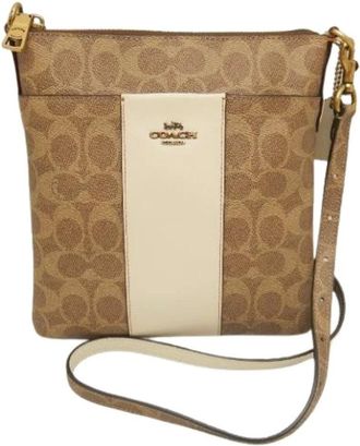 Coach Borsa a spalla Pre-owned in tela - - Pre-owned - Donna - Beige - ONE SIZE