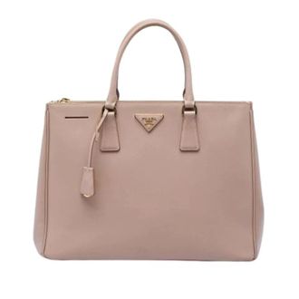 Prada Pre-owned Galleria Tote Bag - Dames - Pre-owned - Roze - Maat: ONE Size Leer