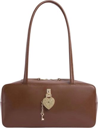 Alviero Martini 1A Classe Love Charm Bag - Dames - Tassen - Bruin - Maat: ONE Size Katoen
