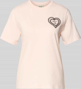 Scotch & Soda T-Shirt mit Label-Print in Beige, Größe XL