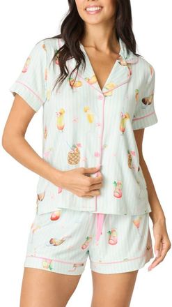PJ Salvage Its Five Somewhere Short Pajamas in Light Aqua at Nordstrom, Size X-Small