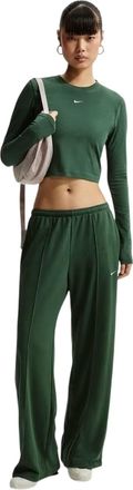 Nike Dames/Dames gebreid T-shirt met lange mouwen (Spar/Wit)