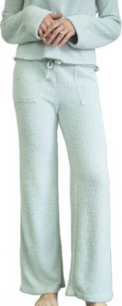 bobi Wide Leg Pant With Small Waistband In Grey