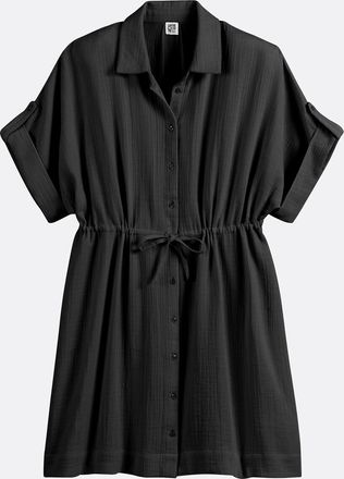 La Redoute Collections Korte, uitlopende hemdjurk met korte mouwen