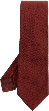 Ferragamo Zijden Das - Heren - Stropdassen - Rood - ONE Size - Accessoires
